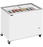 IC301SC 296 Ltr White Display Chest Freezer With Glass Lid