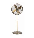GR390 16" Oscillating Antique Brass Stand Fan