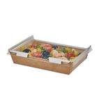 FA387 Combione Recyclable Kraft Food Trays With Lid 1110ml / 39oz