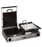 Lynx 400 LRG2 Electric Double Contact Panini Grill - Ribbed Top & Flat Bottom