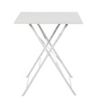 Image of GK988 Perth Grey Pavement Style Steel Table Square 600mm