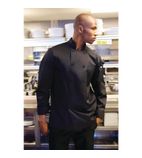 B648-M Calgary Cool Vent Unisex Chefs Jacket Black M