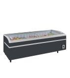 SUPER 250DE RAL7016 1030 Ltr Black Island Display Chest Freezer With Glass Lid