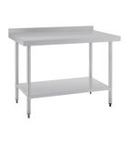 GJ507 1200w x 700d mm Stainless Steel Wall Table with One Undershelf