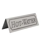 CZ429 Hot Water Stainless Steel Table Sign