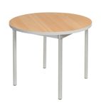 Image of GE965 Enviro Indoor Beech Effect Round Dining Table 900mm