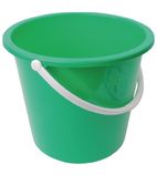 Image of CD806 Round Plastic Bucket Green 10Ltr