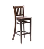 Image of FT428 Manhattan Dark Walnut Bar Chair