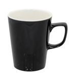 Café BN433 Porcelain Latte Mugs Gloss Black 340ml (Pack of 12)
