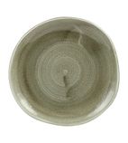 Patina HC823 Antique Organic Round Plates Green 186mm (Pack of 12)
