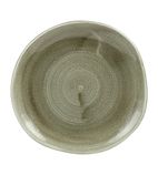 Image of Patina HC823 Antique Organic Round Plates Green 186mm