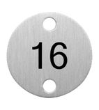 Table Numbers Silver (16-20)