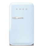 50s Style FAB5RPB6 40 Ltr Pastel Blue Solid RH Hinge Door Hotel Minibar Fridge