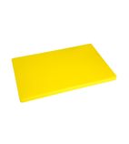 HC884 Low Density Thick Yellow Chopping Board Large 600x450x20mm
