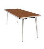 DM940 Contour Folding Table Teak 6ft