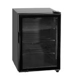 UR90G-SUB ZERO 92 Ltr Countertop Single Glass Doort Sub Zero Black Display Freezer / Caviar Cooler