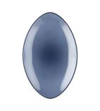 DT925 Equinoxe Oval Service Plates Cirrus Blue 350mm