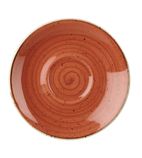 DK550 Round Cappuccino Saucers Spiced Orange 158mm (Pack of 12)