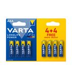 CU361 Longlife Power Batteries AAA 4+4 Free Promo Pack
