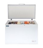 HEC917 465 Ltr White Chest Freezer With Stainless Steel Lid