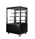 WDG126HF 1200mm Wide Flat Glass Patisserie Serve Over Counter Display Fridge