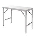 CB905 1200w x 600d mm Stainless Steel Folding Table