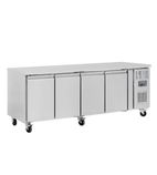 Image of U-Series G379 449 Ltr 4 Door Stainless Steel Refrigerated Prep Counter