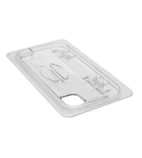 Image of 30CWLN135 Gastronorm Hinge/Notched Lid Poly 1/3 Clear