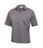 B179-XS Unisex Cool Vent Chefs Shirt Grey XS