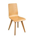 CW010 Wooden Flow Bentwood Beech Side Chairs (Pack of 2)
