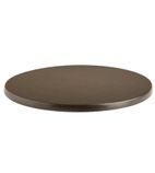 CE161 Werzalit Round Table Top Wenge 600mm