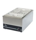 HEF576 1/1GN Electric Countertop Wet Well Bain Marie With Pans