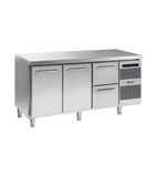 GASTRO K 1807 CSG A DL/DL/2D L2 Heavy Duty 506 Ltr 2 Door / 2 Drawer Stainless Steel Refrigerated Prep Counter