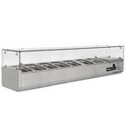 TOP1500-14CR 7 x 1/4GN Refrigerated Countertop Food Prep Display Topping Unit