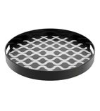 Kristallon DP665 Polycarbonate Round Non-Slip Tray with Handles 355mm