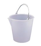 Image of L571 Heavy Duty Plastic Bucket White 12Ltr