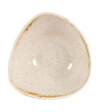 DW371 Stonecast Triangular Bowls Nutmeg Cream 153mm