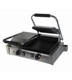 RCG2 Electric Double Contact Panini Grill - Ribbed Top & Flat Bottom