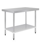 Image of T376 1200w x 600d mm Stainless Steel Centre Table with One Undershelf
