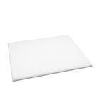 J044 High Density Thick White Chopping Board Large 600x450x25mm