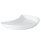 Simplicity White Crescent Salad Plate - V0082