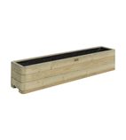 CH983 Marberry Patio Layer Planter Natural Timber 150cm