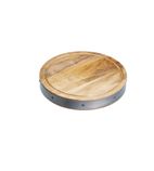EF722 Handmade Round Wooden Butcher’s Block Chopping Board