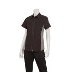 Womens Universal Contrast Shirt Black Grey XL - B673-XL