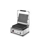 Lynx Prime LPPGRR Electric Single Contact Panini Grill - Ribbed Top & Bottom