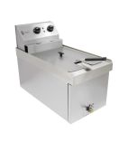Image of NPSF9 9 Ltr Electric Countertop Single Tank Fryer (1 x Basket)