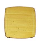 DF793 Deep Square Plates Mustard Seed Yellow 260mm