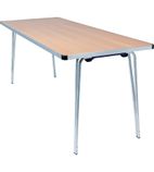 DM600 Contour Folding Table Beech 6ft
