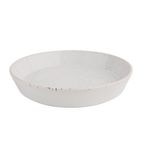 Image of FD901 Cavolo White Speckle Flat Round Bowl - 220mm (Box 4)