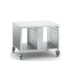 60.31.104 6-2/1 & 10-2/1 Combination Oven Stand II (Mobile with Castors) with mounting rails, side panels and top panel